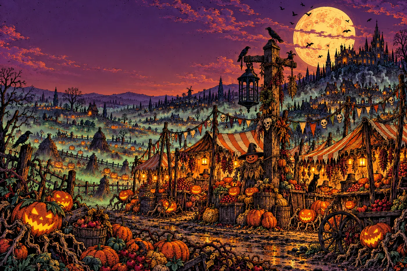 The Harvest Market and pumpkin fields