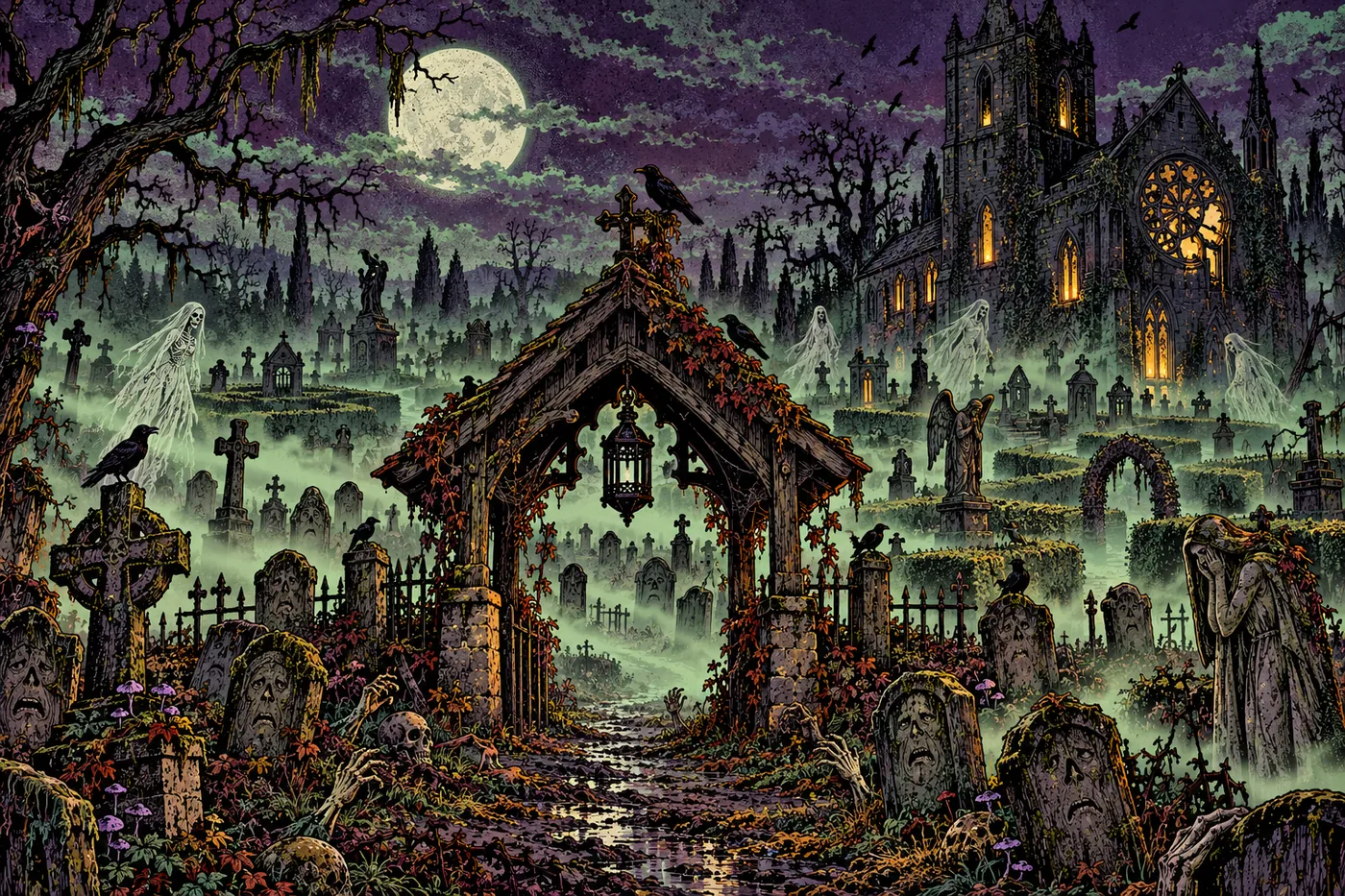 St. Morrow's churchyard